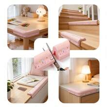 Cute Pink Rabbit Corner Guards, Self-Adhesive Rubber Anti-Collision Corner Protectors, Cartoon Safety Cushion Pads - Multicolor - View 7