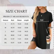 TEMOFON Vestido Camiseta para Mujer, Verano, Manga Corta, Holgado, con Bolsillo, Vestido Casual, Vestido de Verano a la Moda, Color Sólido Negro, Talla XL - Negro - Ver 2