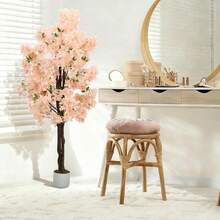 Artificial Cherry Blossom Tree for Home & Office – 4/5/6ft Realistic Faux Flower Plant, White or Pink Blooms, Decorative Potted Tree, Single Tree - hellrosa, 180 cm - Übersicht 9