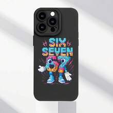 Funda para Teléfono: Patrón Digital de Dibujos Animados de 67 ", Nueva Funda de Teléfono Móvil de Alta Demanda, Antigolpes y Anticaídas, Todo Incluido y Engrosada, Funda de Teléfono Móvil  De Alta Calidad, Compatible con iPhone 17/16/15/14/13/12/ 11 / PRO / PRO MAX / MINI / PLUS / XS MAX / XR / XS / 7P / 7G AIR Series - MSTSY-BWH-CJ - Ver 7