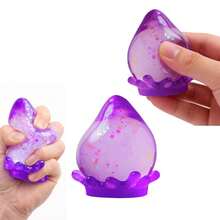 1 Stück transparentes Wassertropfen-Pailletten-Quetschspielzeug, TPR glänzendes Pailletten-Maltoz-Sensorik-Fidget-Spielzeug, Geburtstagsparty-Mitgebsel, Feiertagsgeschenk, Weihnachtsstrumpf-Füller, neuartiges Feiertagsgeschenk - Verschiedenfarbig - Übersicht 10