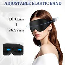 Ultra Soft 3D Sleep Eye Mask, Light Blocking Eye Cover For Insomnia Relief, Unisex Sleeping Mask For Student Nap & Travel, Ideal For Long Haul Flight, Deep Sleep, Business & Yacht Trips, Must-Have Rest Accessory For Back To School - Multicolor - View 6