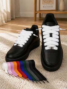 1 Pair Shoelaces (120cm/47.24in), Suitable For Athletic Shoes, Unisex Shoelaces, Replacement Shoelaces For Athletic Shoes - Multicolor - View 6