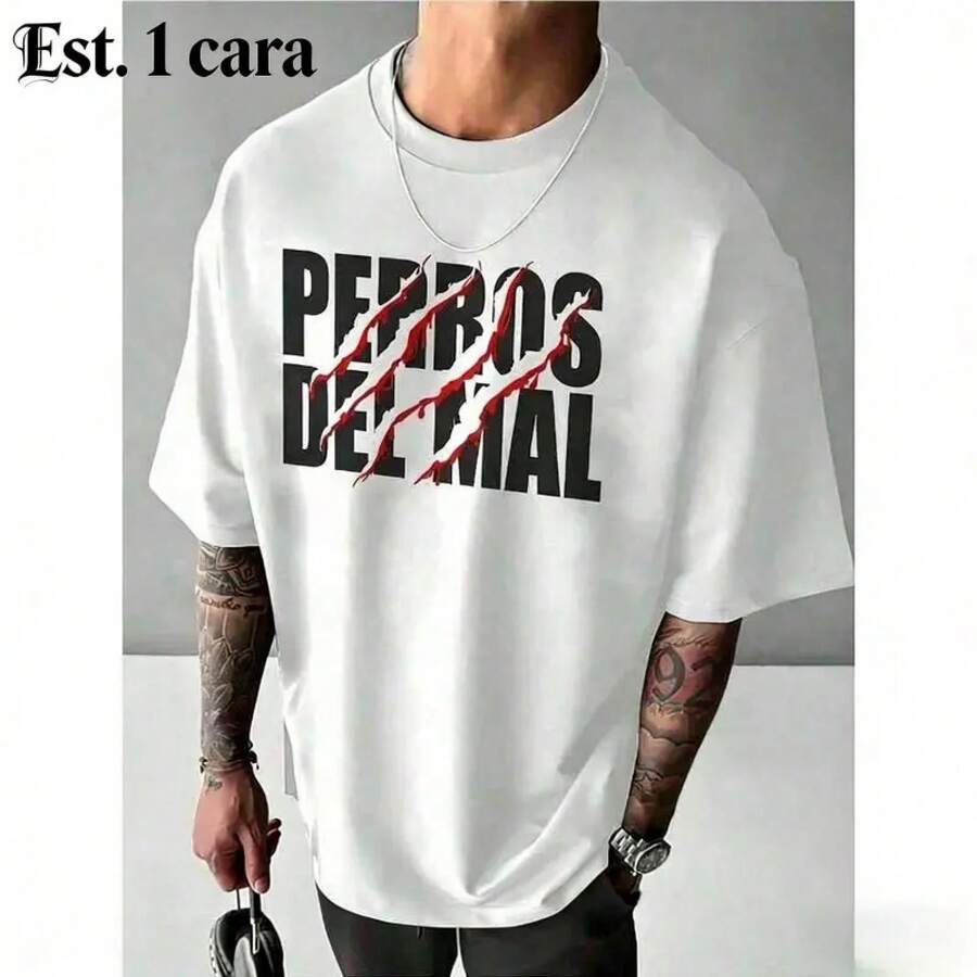 Men's T-Shirt With Classic Video Game Character Design, Casual And Modern Style, Perfect For Gamers. - 黑與白 - 查看 1