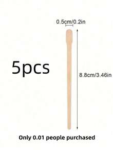 500/300/200/100 piezas de palitos de cera de madera para cejas, labios, depilación de vello nasal, espátulas de cera desechables, productos y accesorios esenciales de cuidado del cabello para salones de belleza y viajes, herramientas de maquillaje de belleza, cuidado de manos y pies, uso doméstico y de salón, depilación, piel suave, uso multifuncional para palitos de cera, palitos para quitar uñas, eliminación de piel muerta y cuidado de la piel - Albaricoque - Ver 12