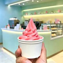 Kue Palsu Realistis Buatan Tangan, Es Krim, Model Makanan Penutup Buatan, Properti Fotografi, Dekorasi Simulasi, Dekorasi Rumah, Pajangan Pesta - Es krim dalam cangkir - View 3