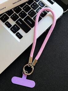 Cordón corto para teléfono, correa de muñeca minimalista y de moda anti-pérdida para viajes al aire libre, senderismo, compras, colgante de funda de teléfono anti-caída con gancho de metal, cuerda colgante duradera y resistente a roturas para hombres y mujeres - Multicolor - Ver 18