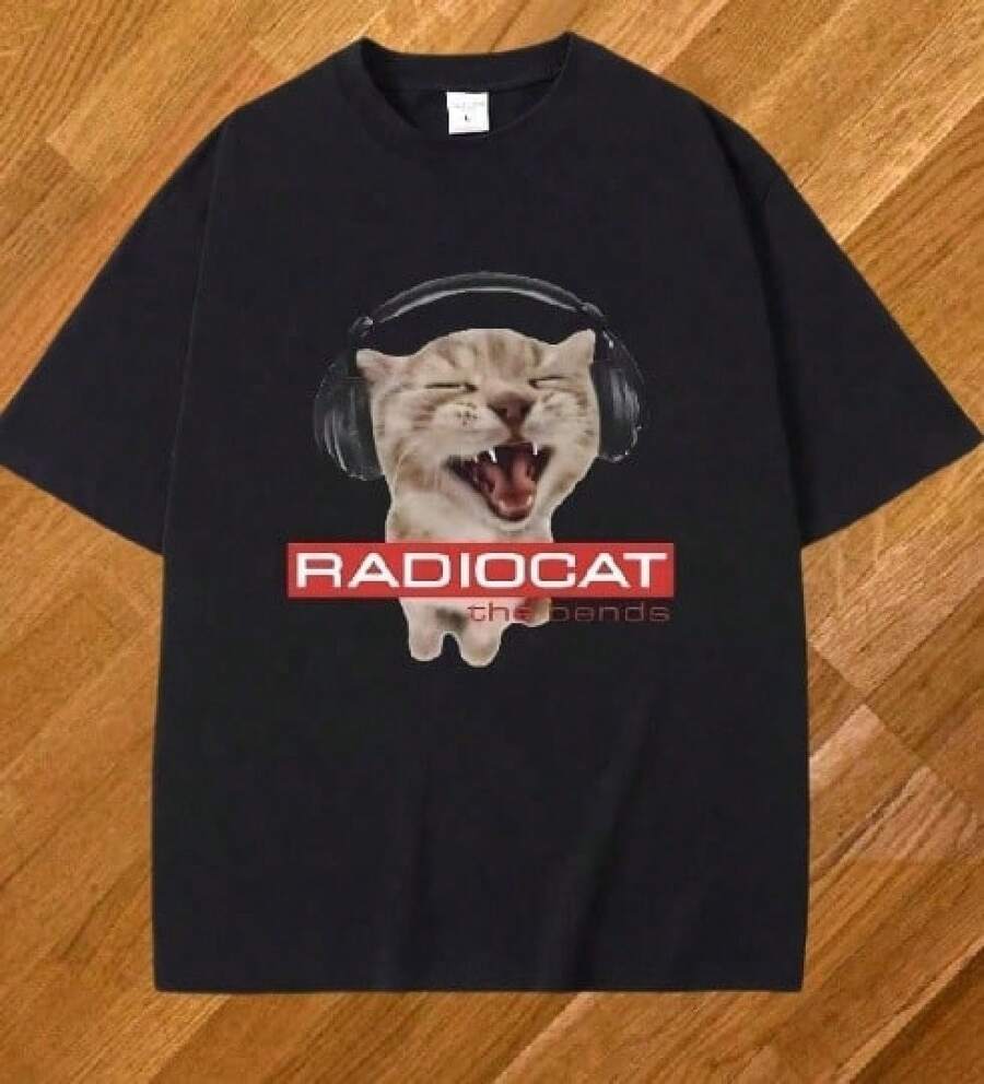 Retro Sun Graphic Print Crew Neck Summer Casual T-Shirt - 黑色 7 - 查看 1