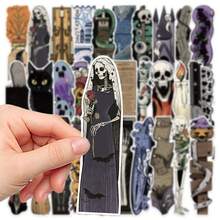 30 piezas de tarjetas de marcadores de libros de papel con formas vintage de Halloween, marcadores decorativos de páginas de libros para estudiantes y maestros, recompensas de aula, regalos de vuelta a la escuela, artículos de papelería duraderos, regalos de Halloween - Halloween retro - Ver 8