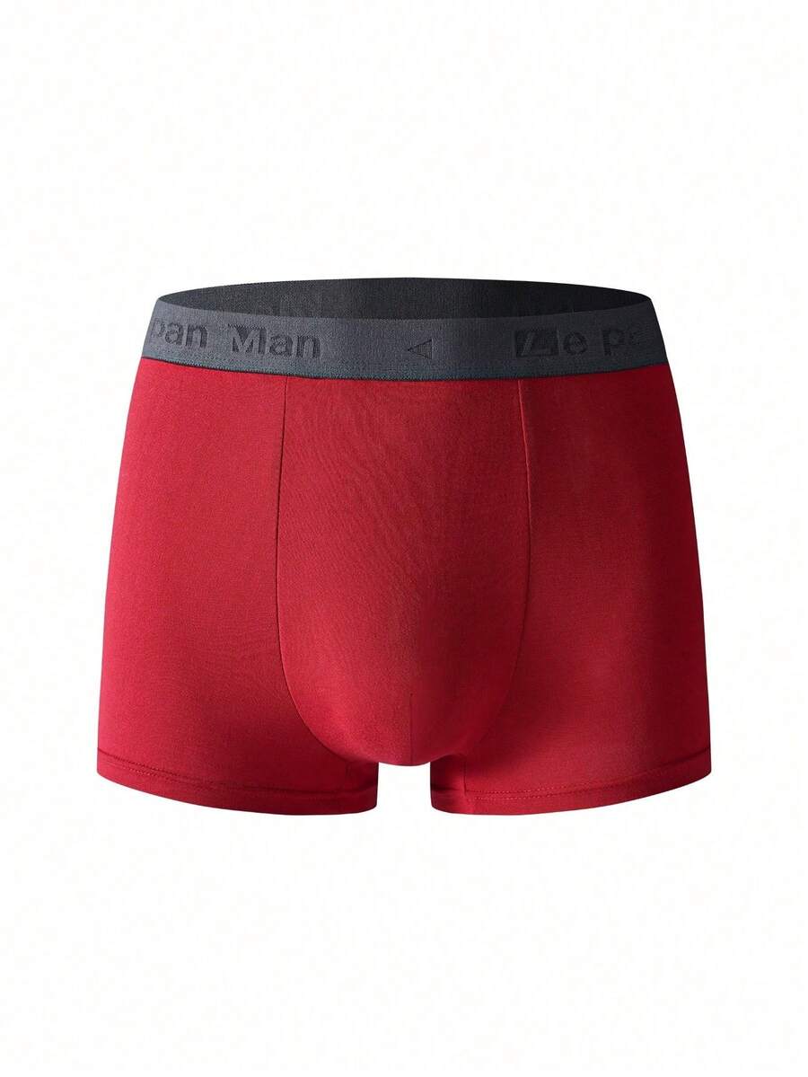 Set de 7 calzoncillos tipo bóxer simples y cómodos para hombres - Rojo - Ver 1