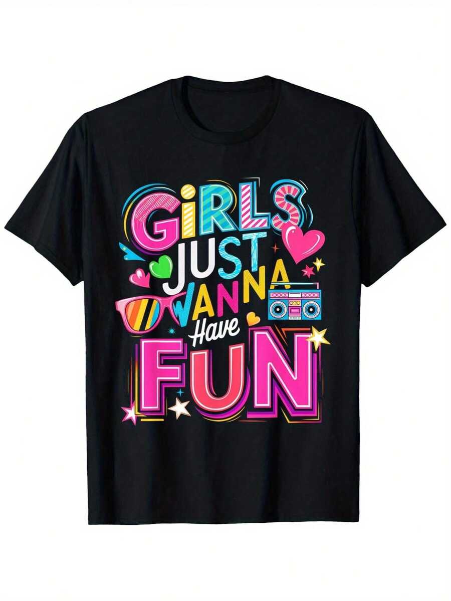 Colores brillantes, llenos de elementos divertidos: un excelente regalo para amigos y familiares que aman la vida.playeras - Negro - Ver 1
