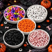 150g/85g Halloween Non-Edible Sugar Beads Assortment, Eyeball Pumpkin Bat Shaped Sugar Beads, For Cupcake Cake Baking Dessert Decoration - Multicolor - View 3