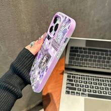 Collage de mariposas moradas de Shinobu Kochofunda de teléfono Fundas compatibles con ,Apple,VIVO,OPPO,,, y Honor.Fabricadas en silicona TPU,ofrecen protección contra golpes y caídas. - Morado - Ver 4