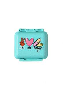 Mini 6-Compartment Portable Pill Box, Medicine Storage Box, Travel Pill Box, Printed With "My Pill Box" And Pill Pattern, 6-Compartment Small Pill Box, Sealed Pill Packaging Storage Box, 6-Day Weekly Pill Storage Box, Travel Essential Pill Box, Daily Vitamin Pill Box, Pocket Pill Box Storage Box, Exquisite Storage Box, Home Essential, Travel Essential - Multicolor - View 11