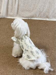 Pajamas, Gauze Tank Top, Pet Supplies For Small Dogs And Cats, Spring/Summer Short Sleeve - Light Grey - View 6
