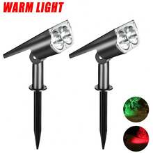 1pc/2pcs/3pcs Solar Spotlight, With Ground/Wall Mounting, Automatic On/Off LED Landscape Light, Suitable For Garden Lawn Trees - Style a - View 17