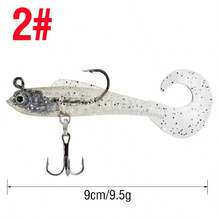 Umpan Lunak Bass Lead Head Hook, 6 Paket 6 Warna Umpan Plastik, Cocok Untuk Memancing di Air Asin/Air Tawar - MultiWarna - View 17