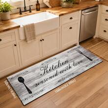 1pc Home Decor, Pattern Printed Floor Mat, Diatomaceous Earth Kitchen Rug, Kitchen Mat, Floor Mat, Easy To Clean, Printed Rectangular, Suitable For Living Room, Bedroom, Hallway, Bathroom, Laundry Room - Polyester Carpet, Suitable For Indoor And Outdoor Home Decor - Multicolor - View 11