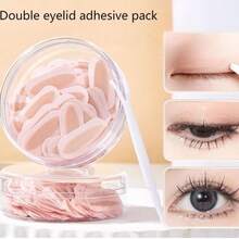 Invisible Double Eyelid Tape, Breathable Mesh Sticker, Waterproof And Sweat-Proof, Comes With Dust-Proof Box, Adjustable Fork-Shaped Head, Suitable For Monolid Makeup, Can Be Used As Holiday Gift - Multicolor - View 1