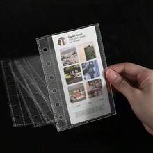 10/20/30pcs/Pack M5/A6/A7/A8 Transparent Loose-Leaf Binder, Portable Sticker Album, Loose-Leaf Binder Plastic Protective Sleeves, Loose-Leaf Binder Refill, Premium PP Material, Acid-Free PVC-Free, Suitable For Storing K-Pop Star Cards, Photos, Documents, Banknotes, Coins, Jewelry And Other Small Items,Card Holder - Transparent - View 4