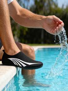中性水鞋、沙灘鞋、衝浪鞋、游泳鞋；適用於划船和潛水。柔軟舒適 - 黑色 - 查看 6
