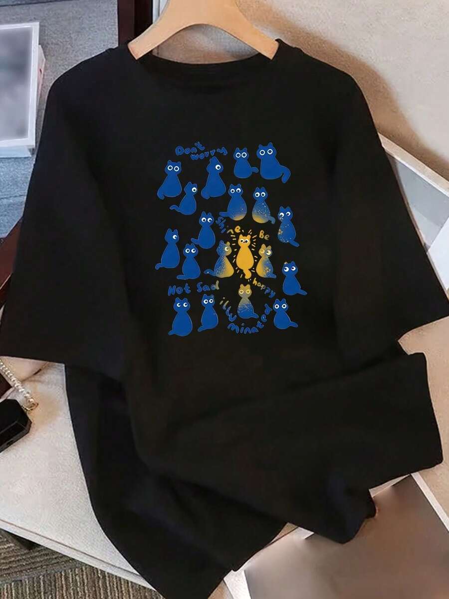 Women T-Shirts - 黑色 - 查看 1