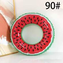 1pc Watermelon Shaped PVC Inflatable Swim Ring, Unisex, Underarm Style, Suitable For Summer Water Sports, Pool Party, Beach Party, Swimming Pool, Beach And Summer Vacation Swimming - Watermelon Pink - View 8