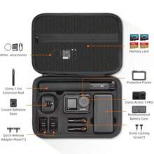 BSLIUFANG Osmo Action 6 Hard Portable Protective Case, Tas Penyimpanan Tahan Guncangan dan Gores, Aksesoris Osmo Action 6, Tersedia Berbagai Spesifikasi - View 4