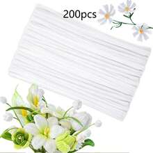 80/200/303/502/722pcs Pipe Cleaners, 8mm Thick Fluffy DIY Twistable Stems, Can Make Flowers, Ornaments, Cute Crafts, Suitable For School, Home Decor, DIY Fuzzy Sticks - Multicolor - View 10