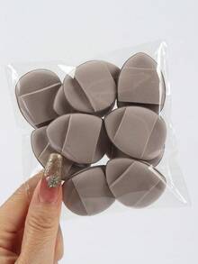 10/30/100pcs Fingertip Cushion Powder Puff, Latex-Free, Suitable For Liquid Foundation, Loose Powder, Concealer, Etc., For All Skin Types - Multicolor - View 3