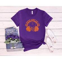 On Repeat Music Lover Shirt: Dreamy Pop Concert Tee - 白色 - 查看 6