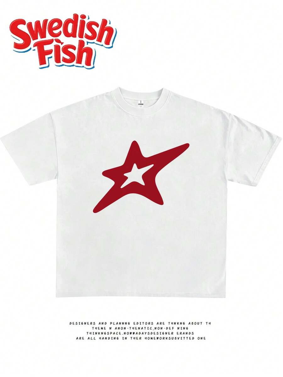 Unique Design Inspiration With Interesting Print Patterns T Shirt,New Summer Fashion Short Sleeve,Unique Creative Style Tops - 白色 - 查看 1