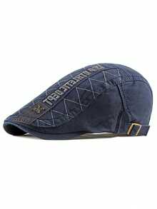 British Vintage Beret Men's Casual Baseball Cap Newsboy Cap With Embroidered Patch - BLACKVEIL - View 14