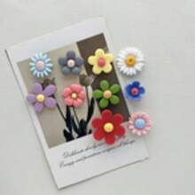 1 Set Isi 10 Magnet Kulkas Aneka Warna, Magnet Kulkas Bunga Lucu, Stiker Magnet Papan Tulis, Magnet Kulkas Dekoratif, Magnet Dapur Kantor yang Menawan, Perlengkapan Rumah Tangga, Kebutuhan Asrama, Dekorasi Rumah - MultiWarna - View 6