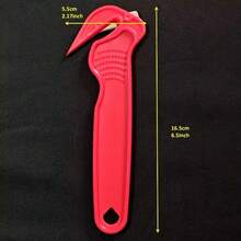 1PC Portable Multifunctional Safety Cutter, Plastic Handle No Assembly Required, Handheld Utility Box Cutter, Envelope Opener For Office & Household Use - A - View 4