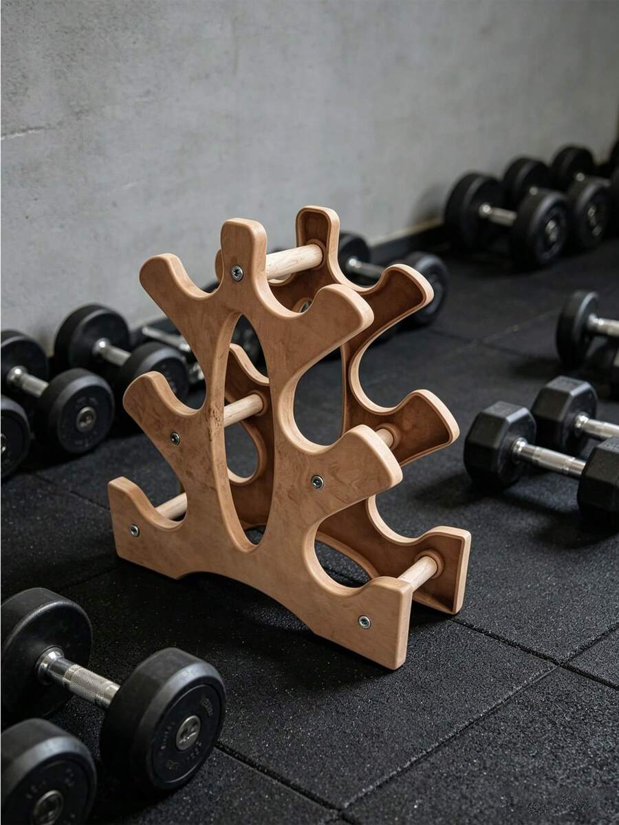 Multi-Layer Plastic Dumbbell Stand, Portable Weight Storage Rack For Home Gym - Multicolor - View 1