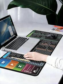 Essential For Career Advancement! Office Software Word/PPT/Excel Full Coverage 120-Key Quick Reference Guide Dedicated Shortcut Mouse Pad 120 Function Keys At A Glance Large Desk Mat Desktop Shortcut Key Layout Anti-Slip Pad, Large Size: 90x40x0.3cm - A - View 6