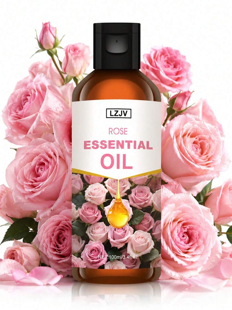 30ml/Rose Scented Essential Oil, Rose Aromatherapy Essential Oil, Suitable For Aromatherapy Diffuser, Humidifier, Soap/Candle Making, Ideal Gift - Rose Essential Oil - View 1