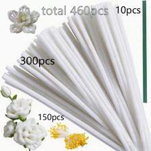 White Encrypted Pipe Cleaner Sticks, Creative Handmade DIY Party Decoration, Includes Iron Wire Buds, Suitable For Classroom Decoration, Office Supplies, World Cup Handmade Decoration, Home Decor, Graduation Gifts, Friends Gifts - Multicolor - View 12
