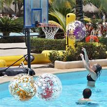 40CM Luminous Transparent PVC Water Toy Ball For Kids, Colorful, For Beach, Pool, Outdoor, Inflatable Water Ball - LPQ40-color - View 4