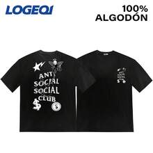 Men's Oversized T-Shirt, 200g Cotton, Streetwear Sadboy Style | Loose Fit, Casual Short Sleeve Urban Fashion For Everyday Wear, Unisex Summer Clothing, Streetwear - 綠色 - 查看 1