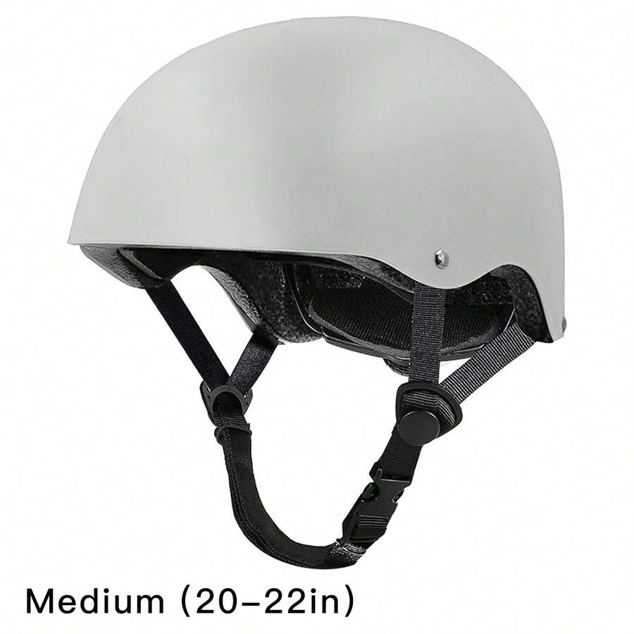 Skateboard Bike Helmet For Adults Adjustable Unisex Adult Helmet - Stylish & Cool, Perfect For Men & Women - Ideal Holiday & Birthday Gift - Available In Black & White - Paintable & Suitable For Various Sports