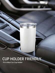 20oz Double Wall Vacuum Insulated Tumbler, 18/8 Stainless Steel Leak-Proof Travel Coffee Mug With Sliding Lid, Sweat-Proof Car Cup Holder Compatible, Suitable For Outdoor And Office - Multicolor - View 9