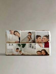 1 pieza Manta personalizada con foto, Manta personalizada con foto adecuada para cama/sofá/interior/exterior, Regalo de Navidad personalizado, Regalo para amigos, Regalo familiar, Regalo de cumpleaños, Regalo de boda, Regalo para amigos, Regalo para ella, Regalo para novia, Regalo para padres - Estilo 4 - Ver 6