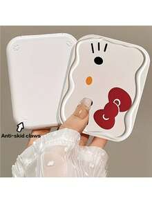 SANRIO Official Licensed Hello Kitty 2-In-1 Mirror & Comb Set, Durable Wavy Edge ABS Material, Adjustable Hinge, Anti-Slip Design, Portable, Suitable For Daily Use And Outdoor Travel - A - View 4