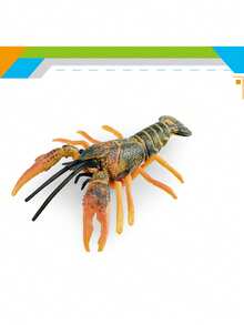 1pc Realistic Ocean Animal Lobster Model Freshwater Crayfish Cherax Quadricristatus Cognitive Decoration Ornament - Multicolor - View 14