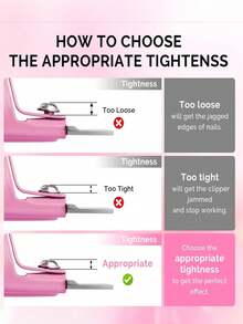 Pink/Silver Adjustable Nail Clippers With 15 Magnets And Size Ruler, Stainless Steel Fake Nail Tip Scissors, Suitable For Acrylic/Fake Nails, Sharp Nail Tools, Salon Nail Supplies, Women/Girls Gift, Back To School Season, Nail Clippers, Nail Supplies - Multicolor - View 4