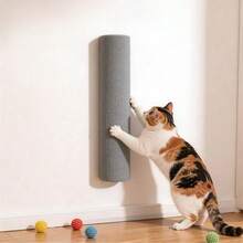 Poste rascador para gatos, diseño autoadhesivo, permite que las mascotas disfruten de diversión y relajación. Sin perforación, instalación montada en la pared, resistente al desgaste y a los arañazos - 30cm - Ver 17