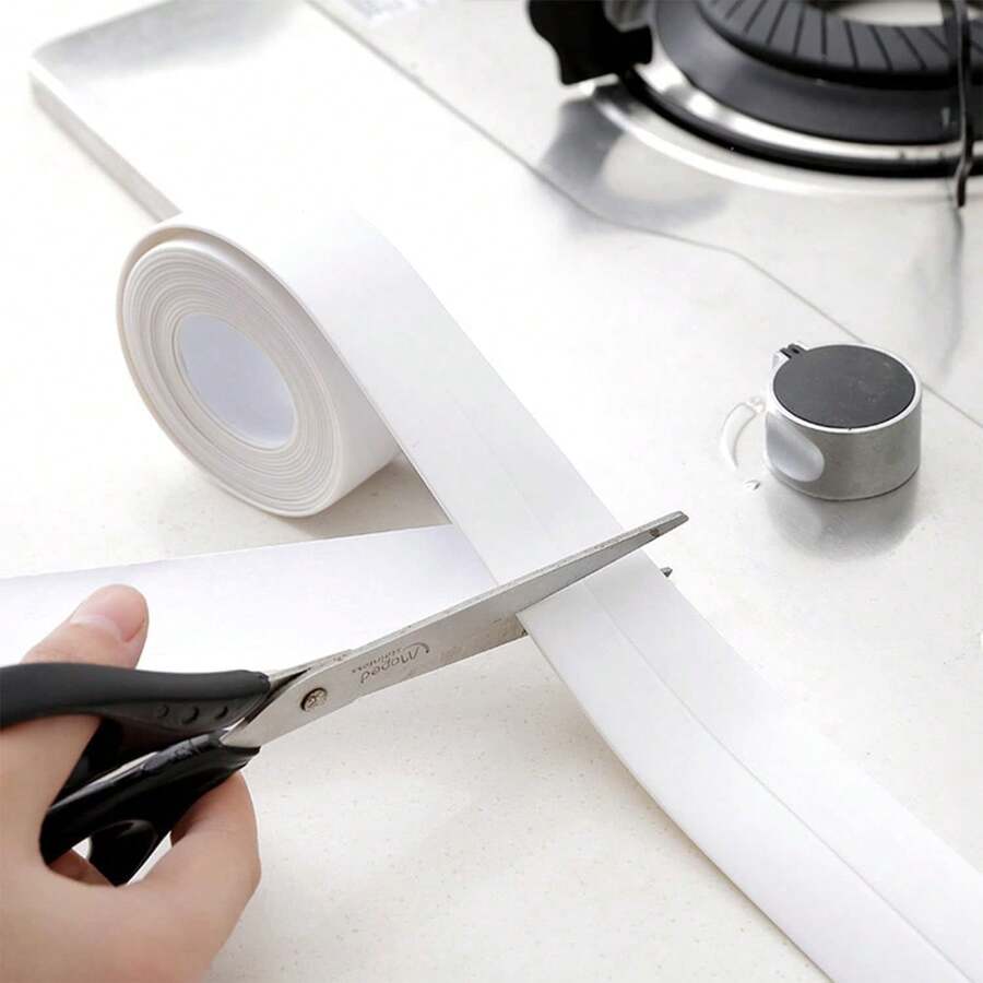 Silicone Kitchen & Bathroom Waterproof Tape, Kitchen Seam Sealing Strip, Transparent Waterproof Strip, Bathroom Toilet Gap Corner Line Tape, Suitable For Sink Gaps, Durable Material, Suitable For Home And Restaurant - View 1