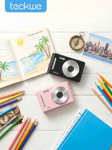 Teckwe Digital Camera, CCD Camera For, Shoot Digital Cameras With 16X Digital Zoom Anti Shake, Lightweight Design, Fashionable, Reliable Performance,Compact Portable Small Gift For Boys Girls Students - Camera - View 1